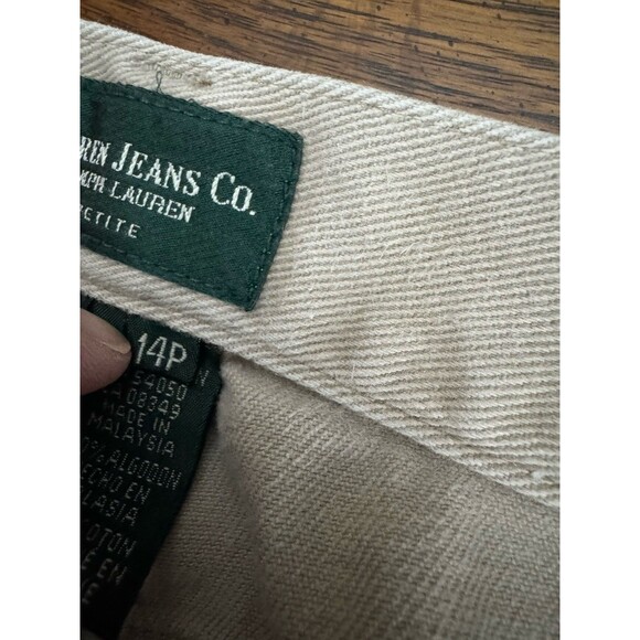 Lauren Jeans Ralph Lauren Petite 14P Denim Pants Womens 1990's Tapered Leg Mom - Picture 4 of 9